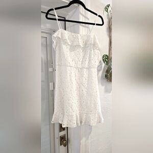 NWT Francesca's White Cotton Eyelet Dress Size Large